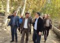 بازدید معاون استاندار وفرماندار ویژه شهرستان ورامین بهمراه شهردار ورئیس شورای اسلامی شهر از روند احداث بزرگترین بوستان شهری ورامین