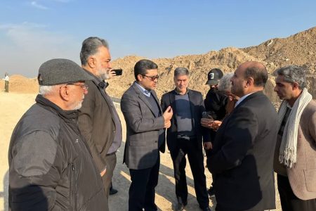 بازدید فرماندار و شهردار ورامین به همراه رئیس و اعضای شورای اسلامی شهر از آخرین مراحل اجرای پروژه کمربندی جنوبی شهر ورامین